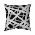 Fondo 20 x 20 in. Geometric Stripes-Double Sided Print Indoor Pillow FO2793694